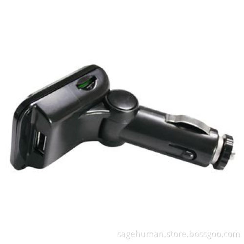 Car FM transmitter, supports 4 loop modes, draws power from car cigarette lighter, LCD screen